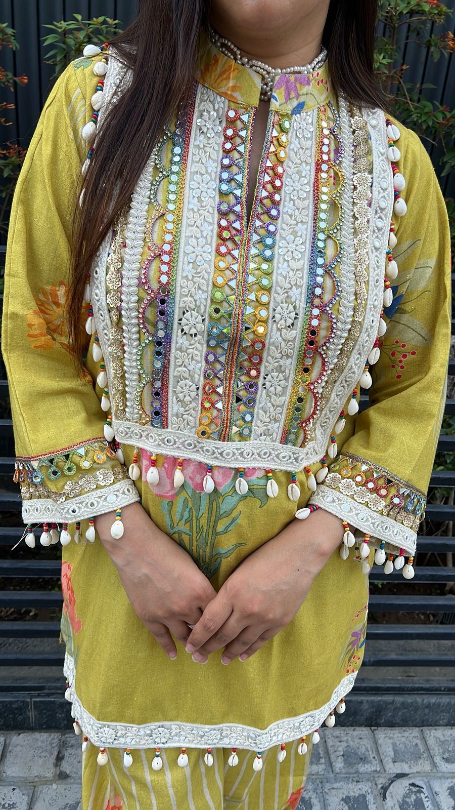 YELLOW MUSTARD FARSHI CO-ORD