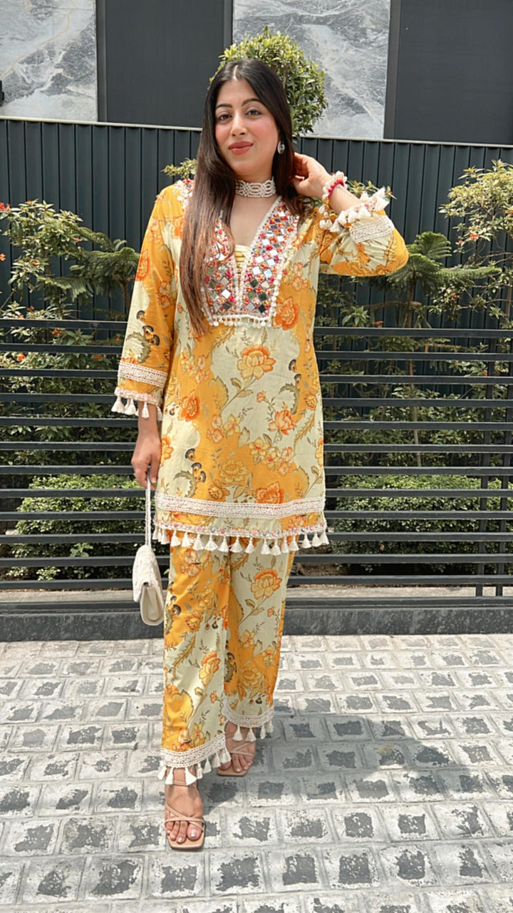 YELLOW MUSTARD FESTIVE SET