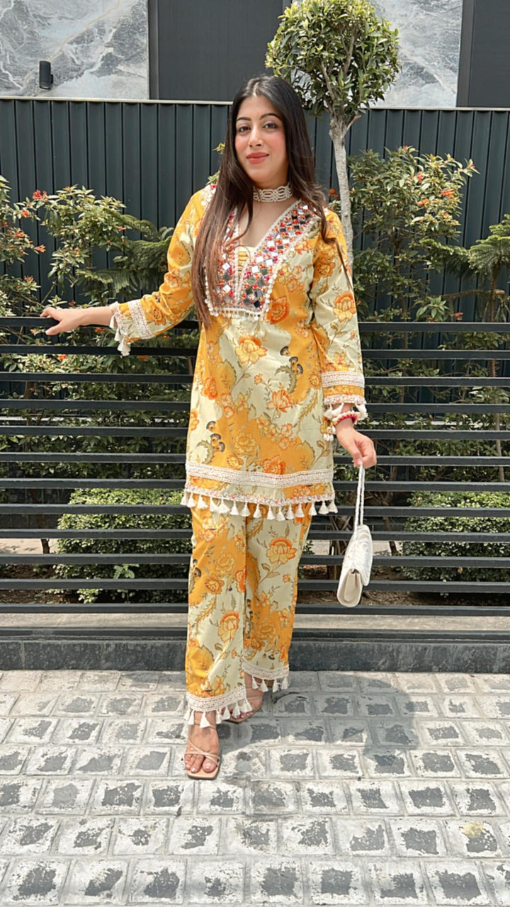 YELLOW MUSTARD FESTIVE SET