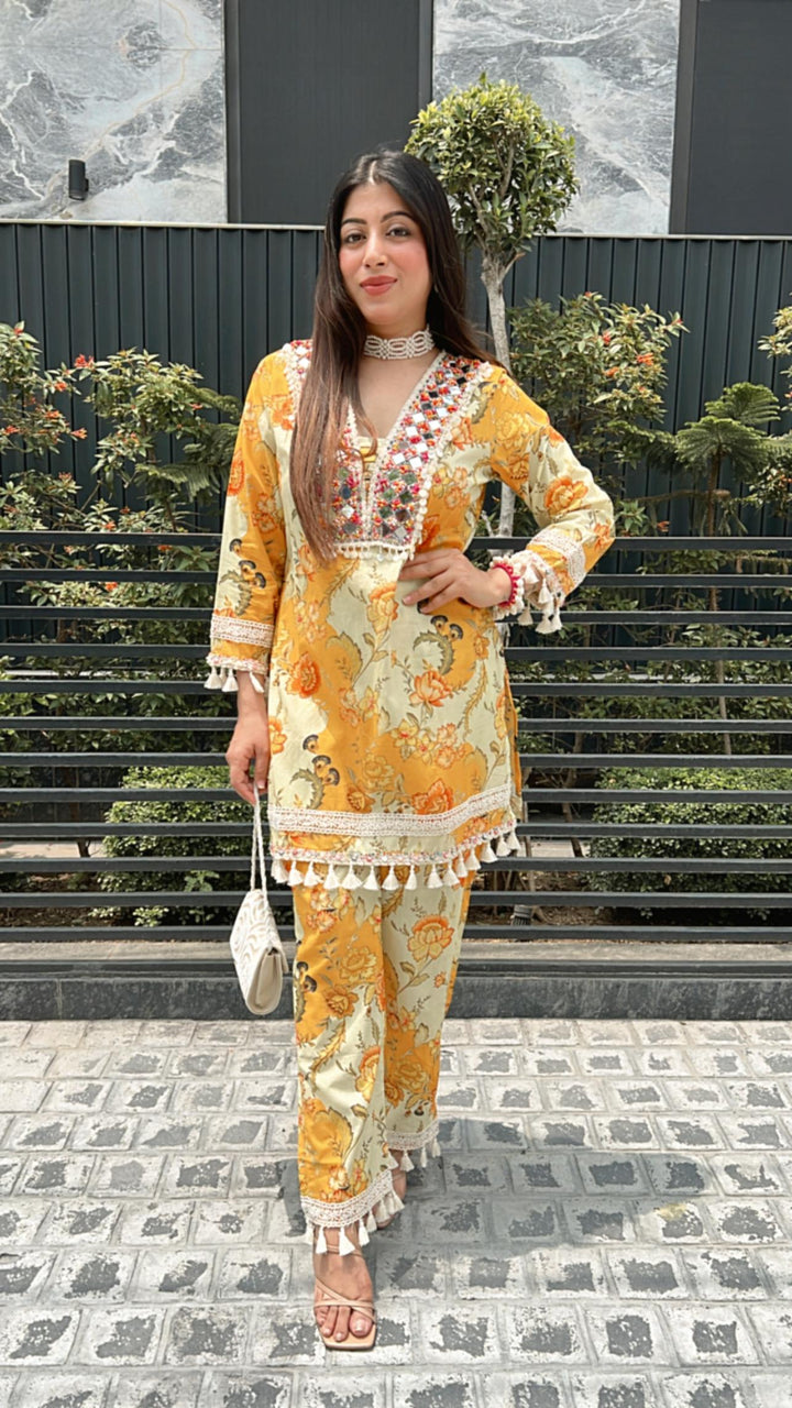 YELLOW MUSTARD FESTIVE SET