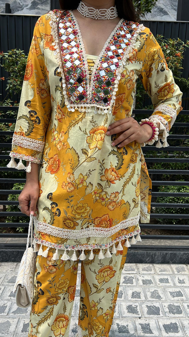 YELLOW MUSTARD FESTIVE SET