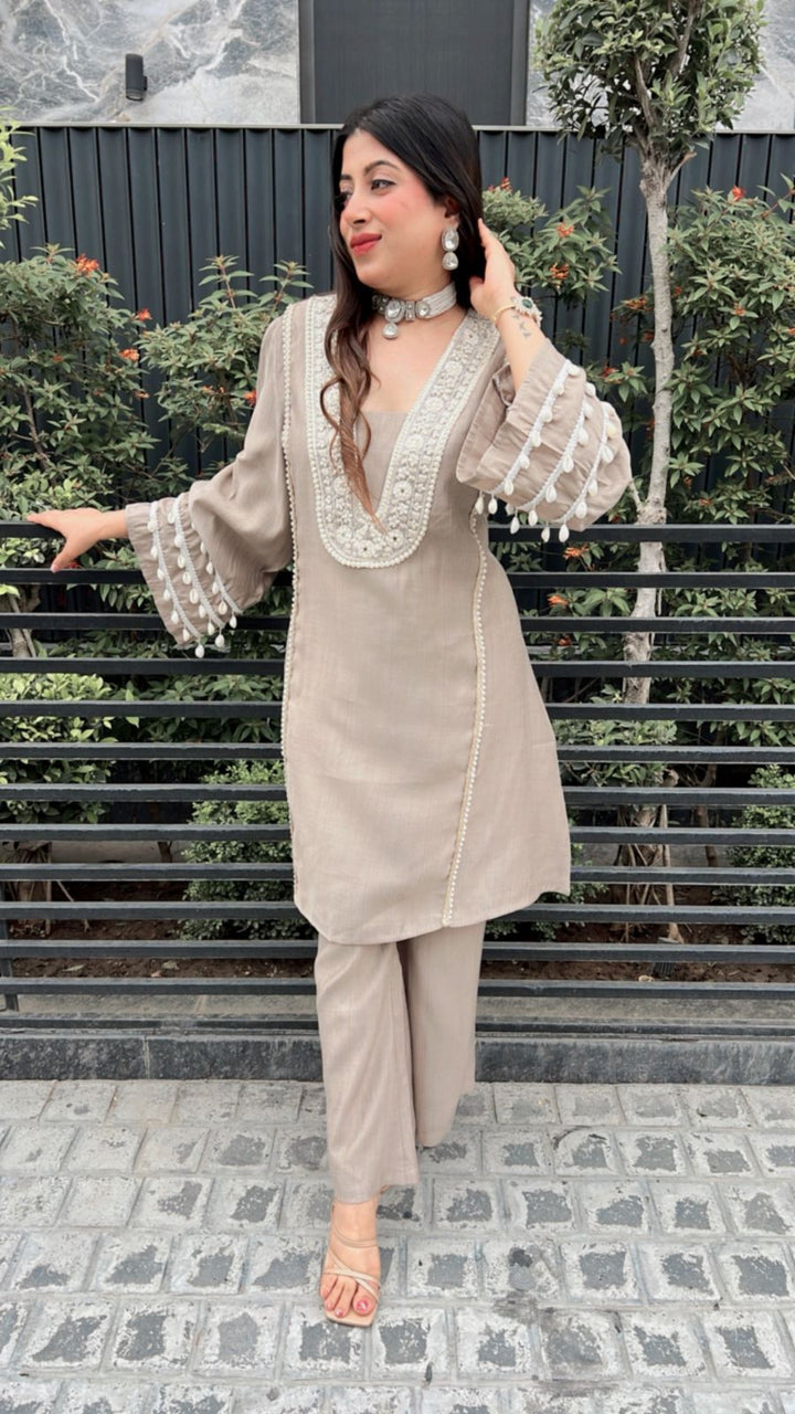 CHAMPAGNE FESTIVE SET CO-ORD