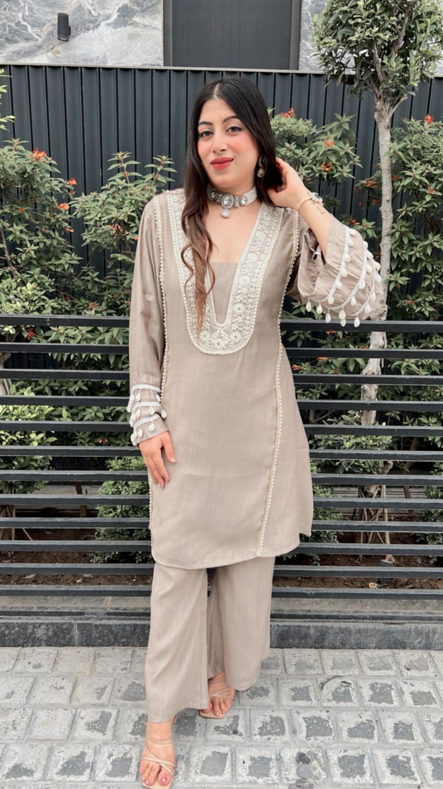 CHAMPAGNE FESTIVE SET CO-ORD