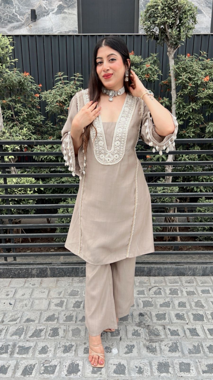 CHAMPAGNE FESTIVE SET CO-ORD