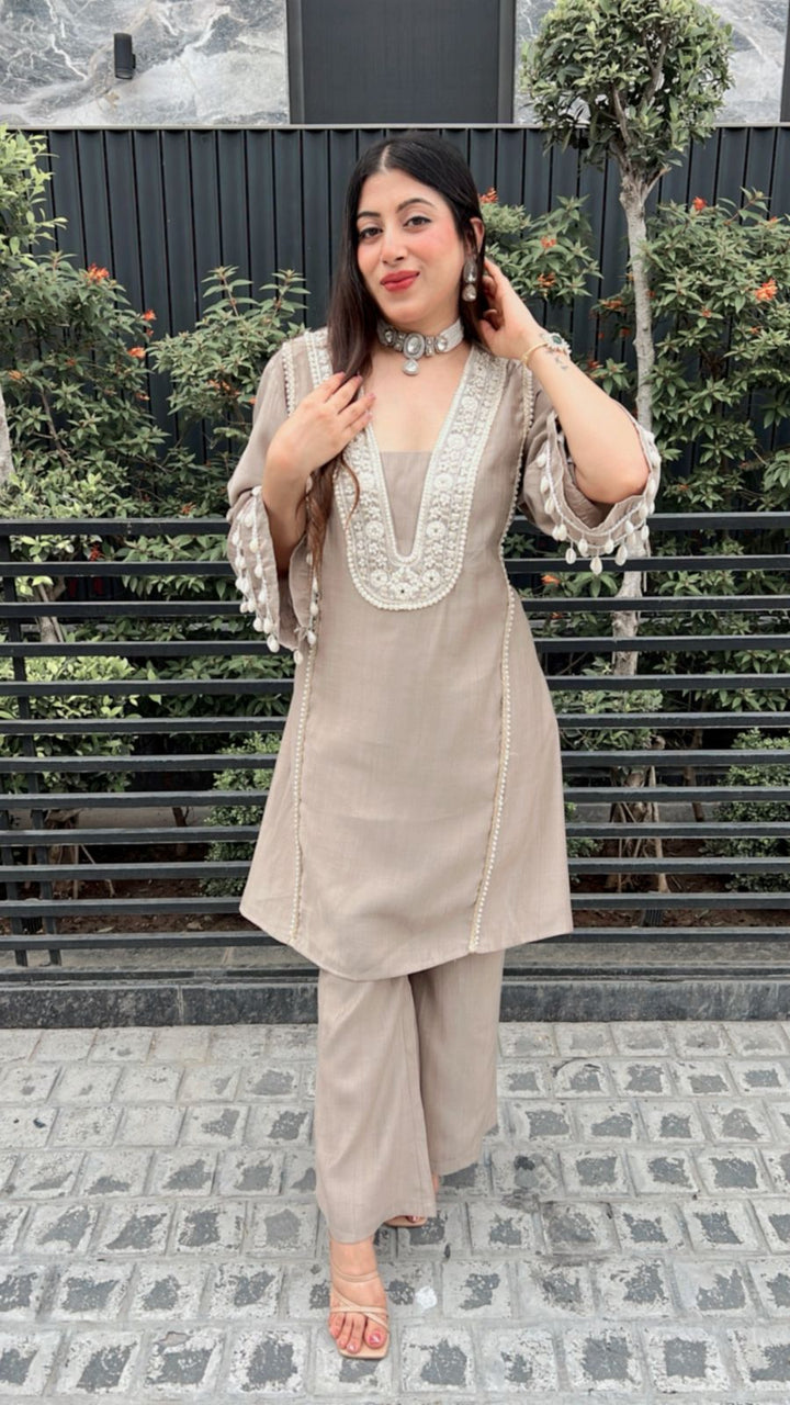 CHAMPAGNE FESTIVE SET CO-ORD