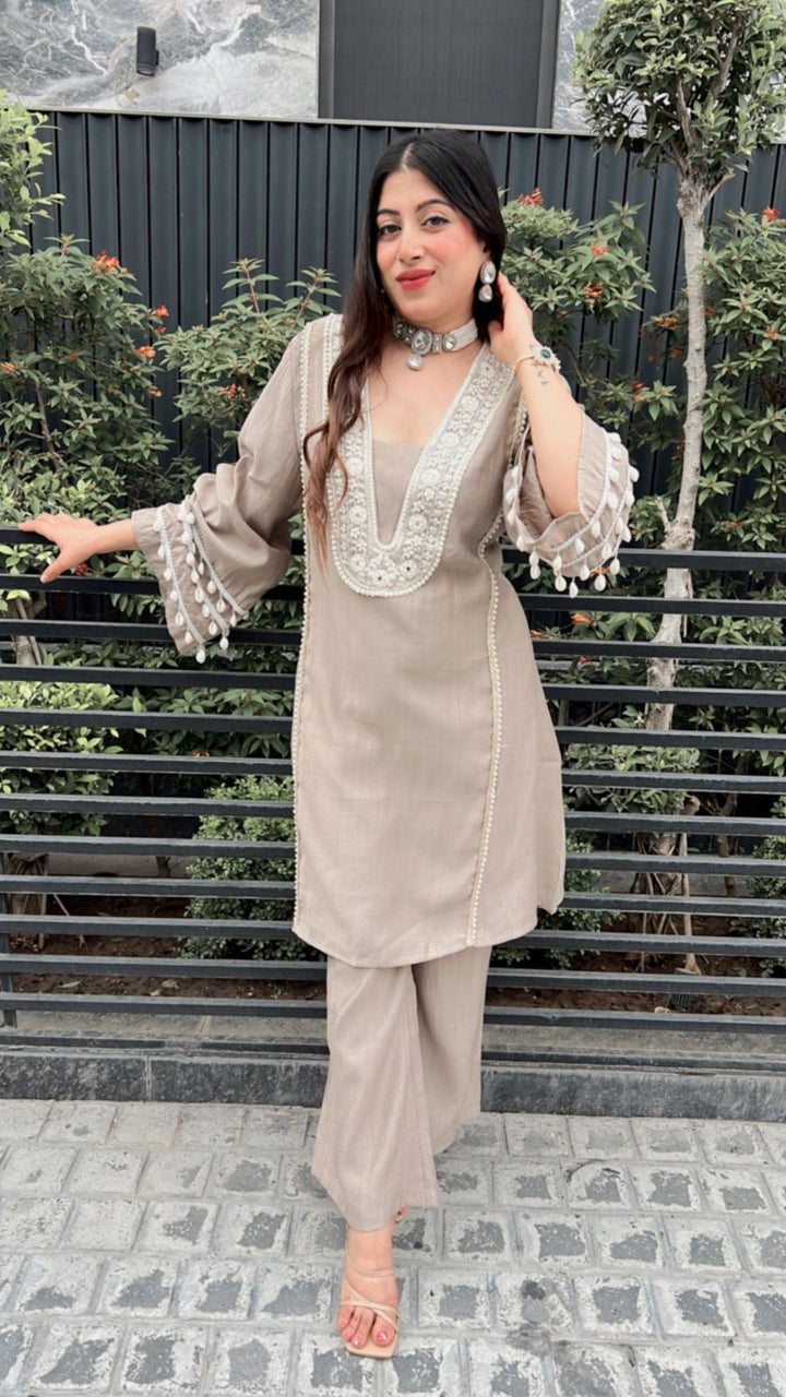 CHAMPAGNE FESTIVE SET CO-ORD