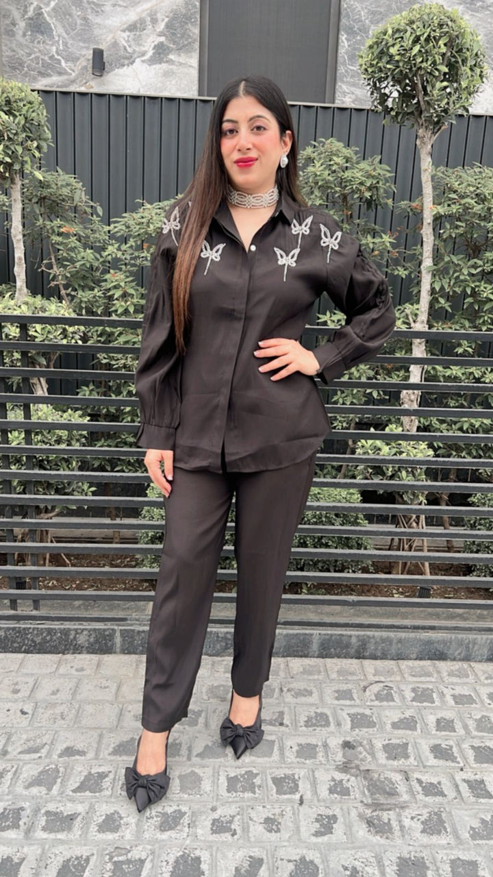 BLACK BUTTERFLY HANDWORK CO-ORD