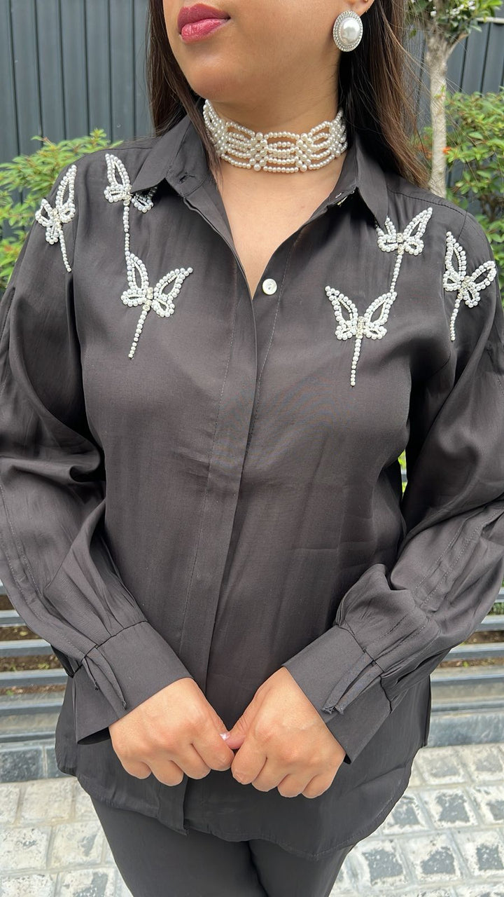 BLACK BUTTERFLY HANDWORK CO-ORD
