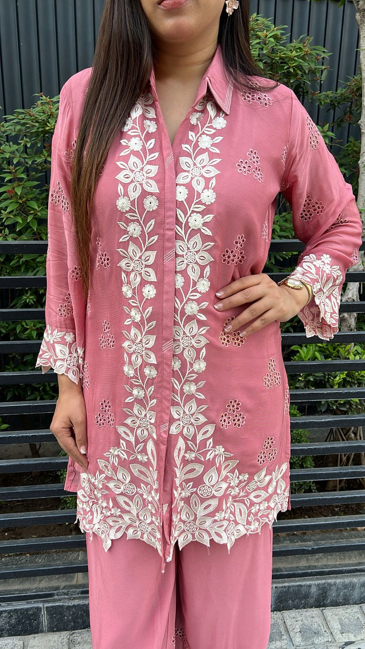CHINON EMBROIDERED CUTWORK CO-ORD