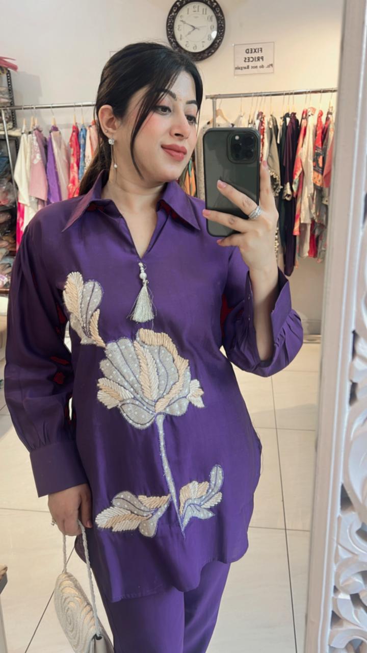 INRTICATE FLOWER  MOTIFS CO-ORD