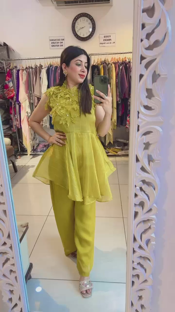 3 PC YELLOW MUSTARD FLOWER SET